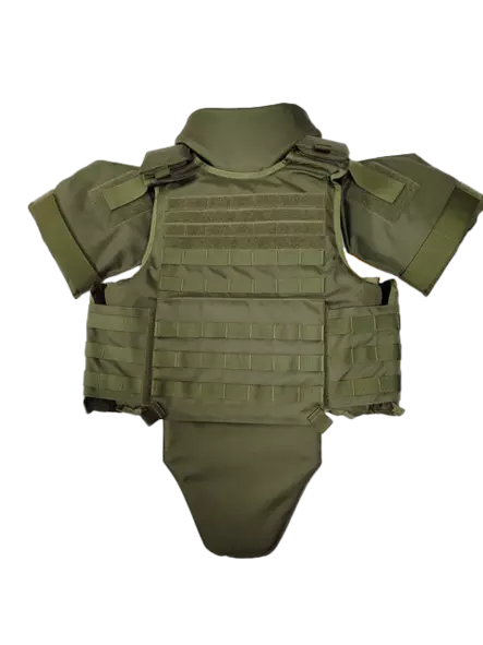 Deekon Luoti-/sirpaleliivi PC NIJ IIIA Molle, vihreä, Full Protection, L - Luotiliivit- ja levyt
- 14065 - 1