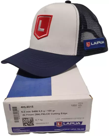 6,5 mm Lapua 6,5g leikkuri 1000 kpl (S496) - 6,5 mm (.264) - 11728 - 2